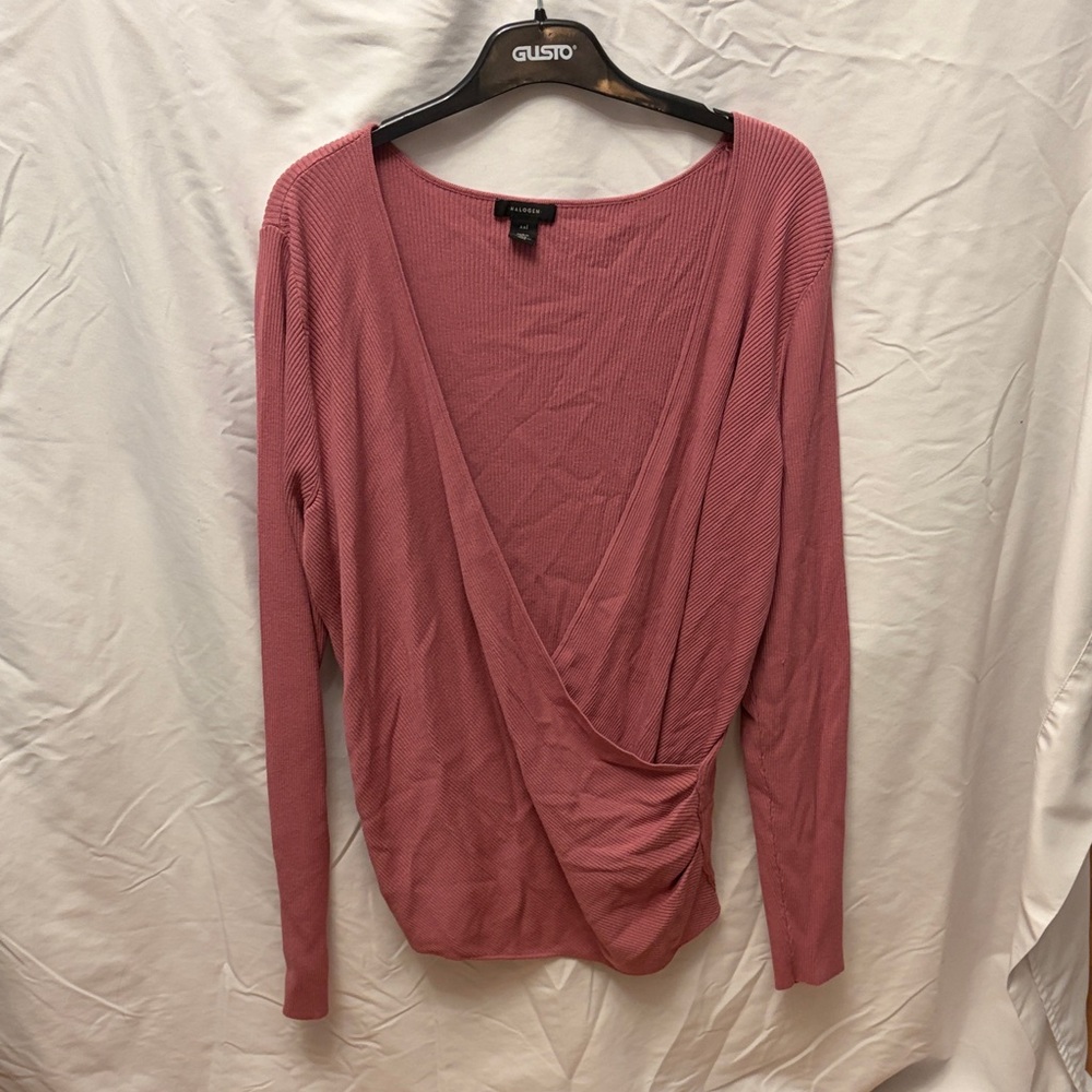 Halogen Dusty Rose Wrap Light Sweater, XXL, Very Lightly Used